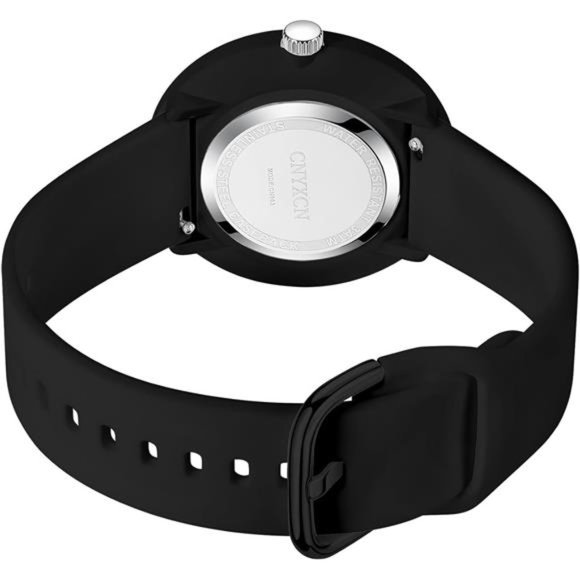 Large Face Easy to Read Watch with White Silicone Band, Water Resistant. - Picture 5 of 6